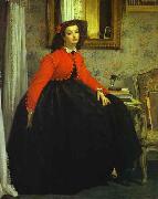 unknow artist Portrait of Miss L. L. Germany oil painting artist